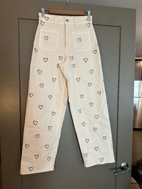 Universal Thread Sailor Straight Leg Pants Size 2 High Rise Button NWOT